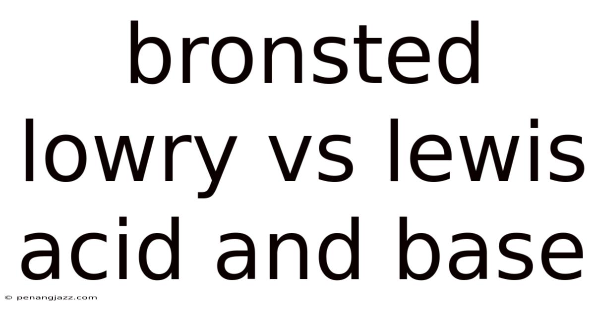 Bronsted Lowry Vs Lewis Acid And Base