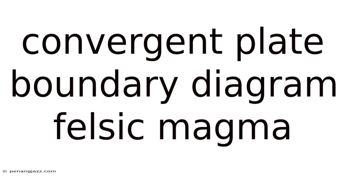 Convergent Plate Boundary Diagram Felsic Magma