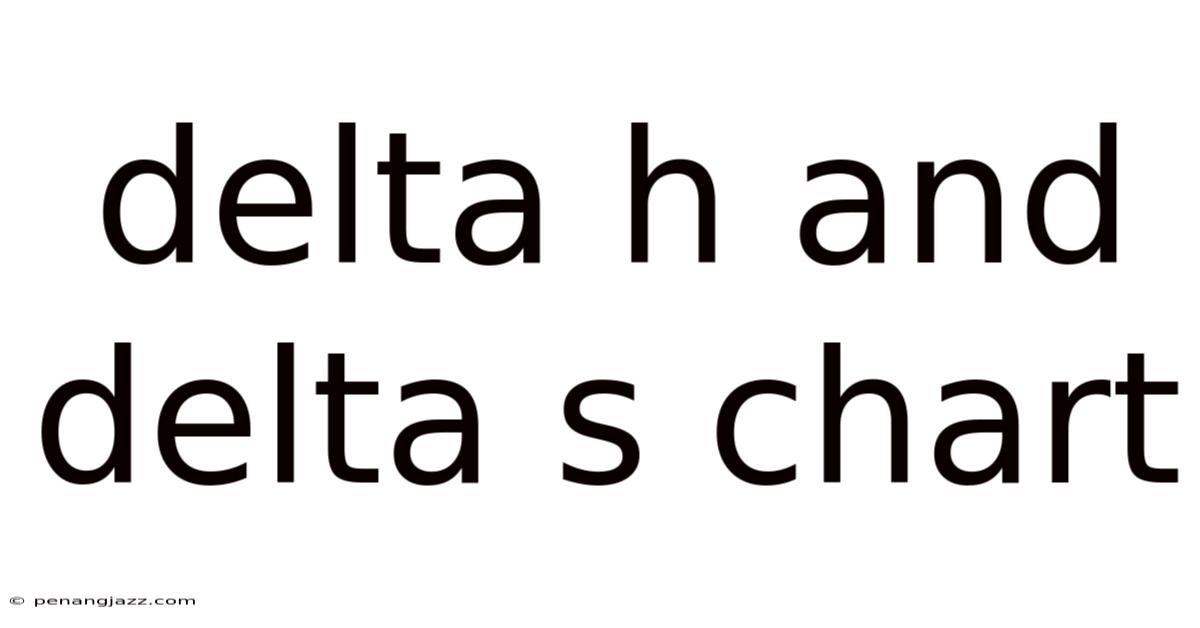 Delta H And Delta S Chart