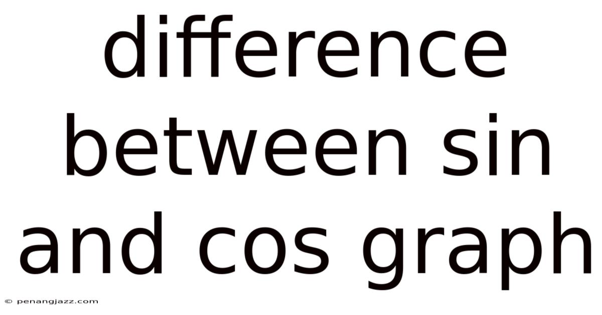 Difference Between Sin And Cos Graph