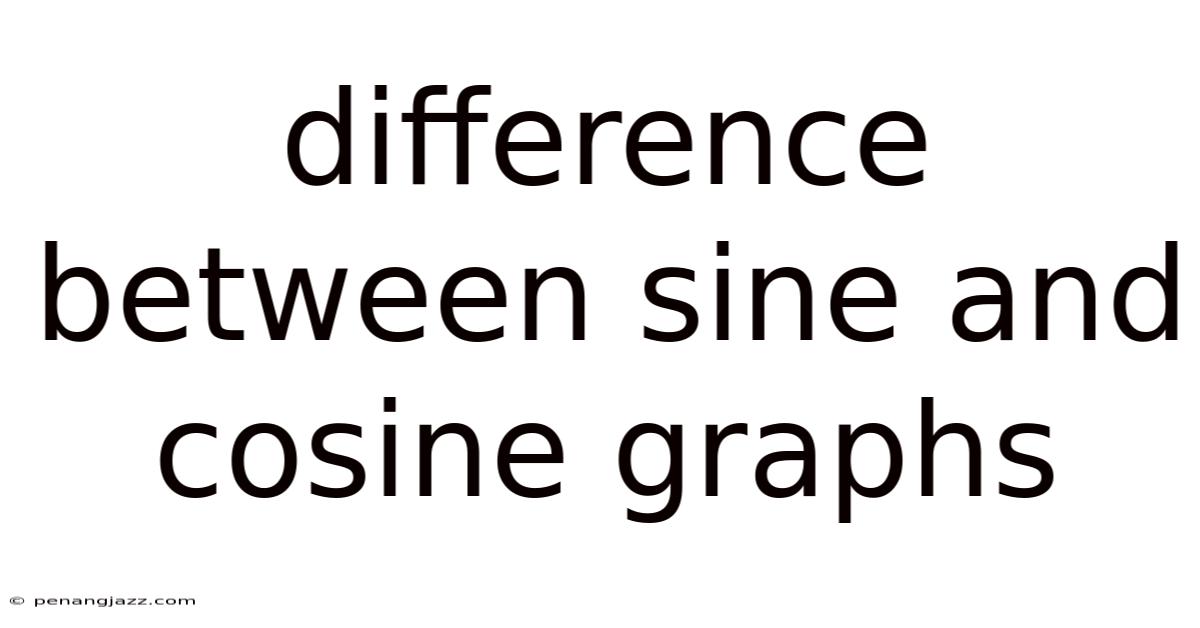 Difference Between Sine And Cosine Graphs