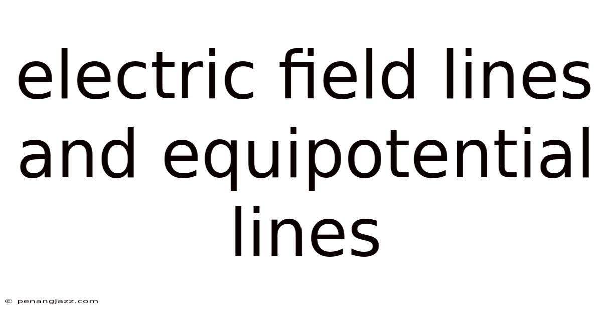 Electric Field Lines And Equipotential Lines