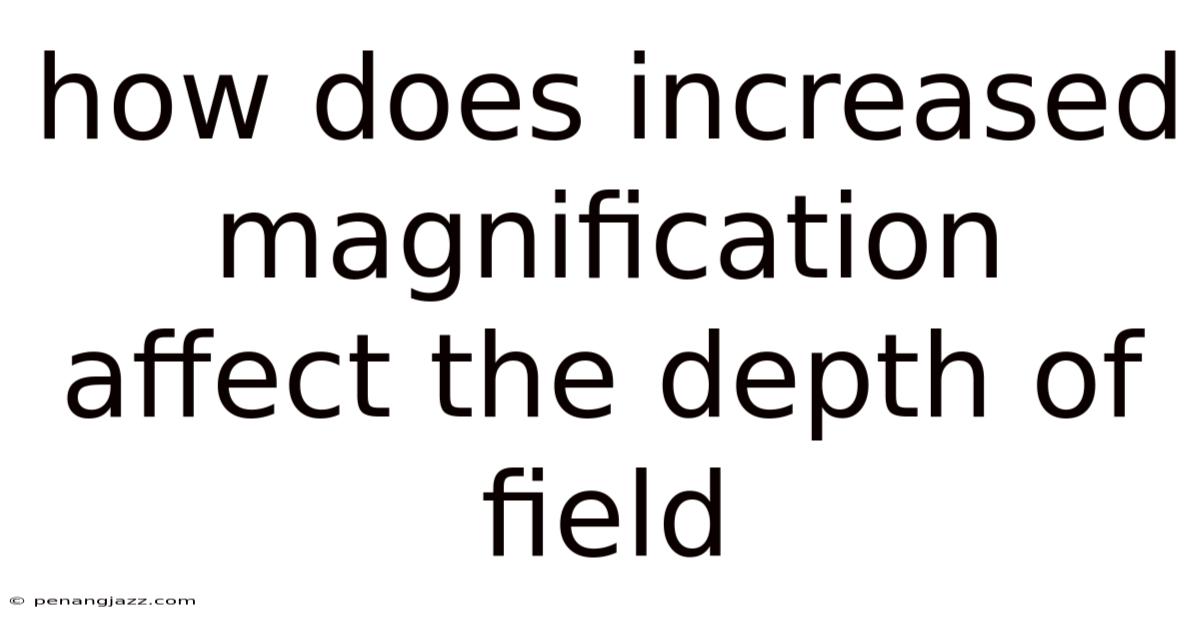 How Does Increased Magnification Affect The Depth Of Field
