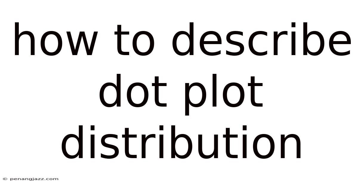 How To Describe Dot Plot Distribution