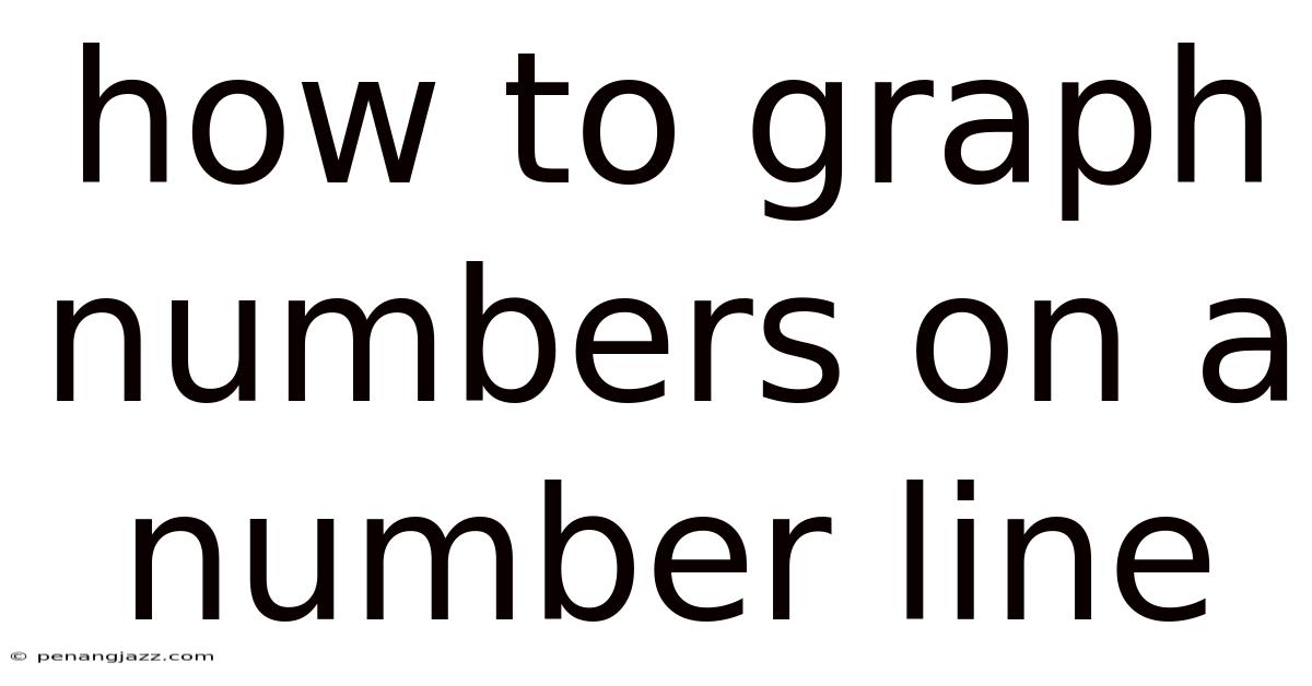 How To Graph Numbers On A Number Line