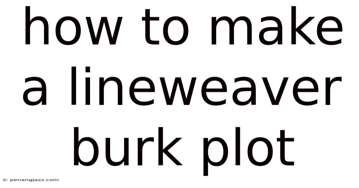 How To Make A Lineweaver Burk Plot