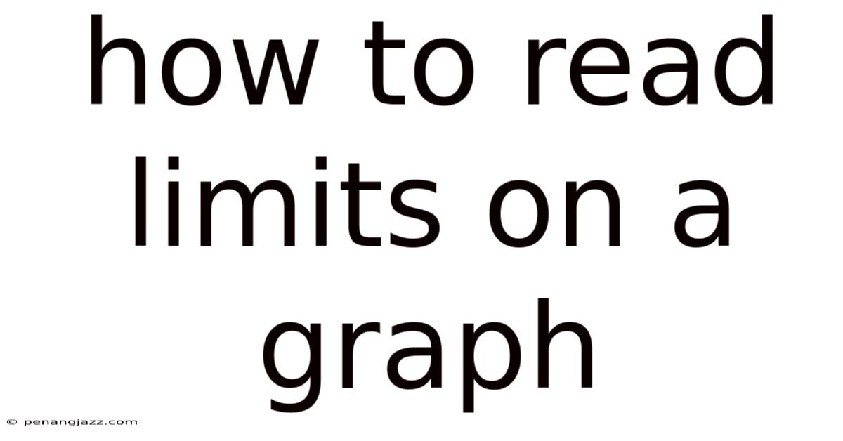 How To Read Limits On A Graph