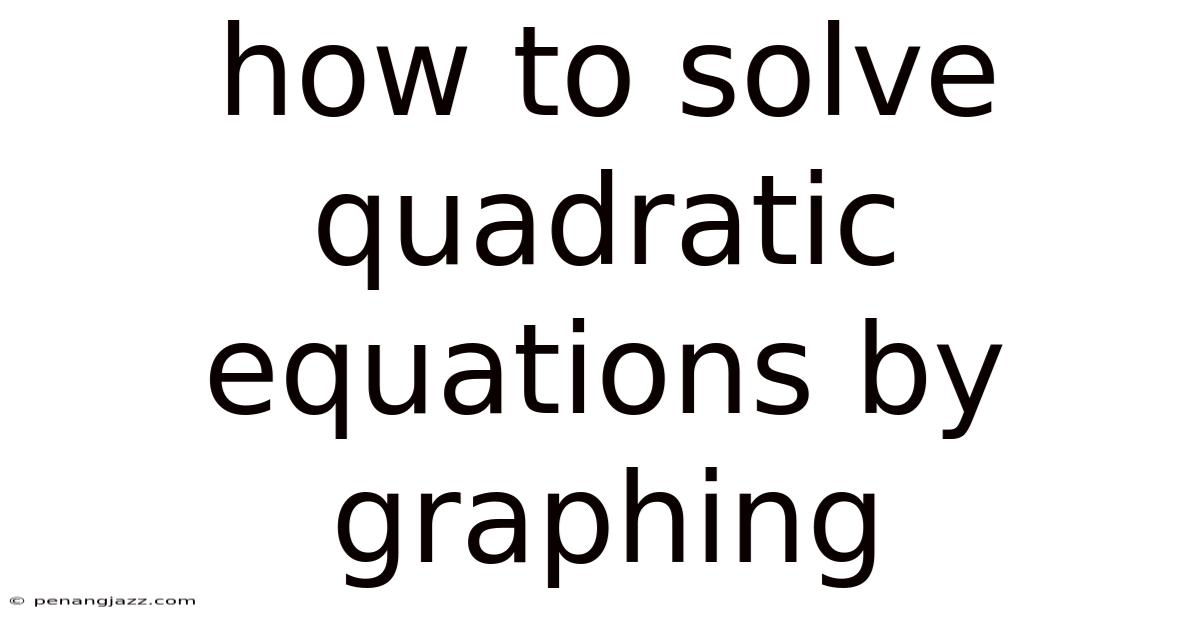 How To Solve Quadratic Equations By Graphing