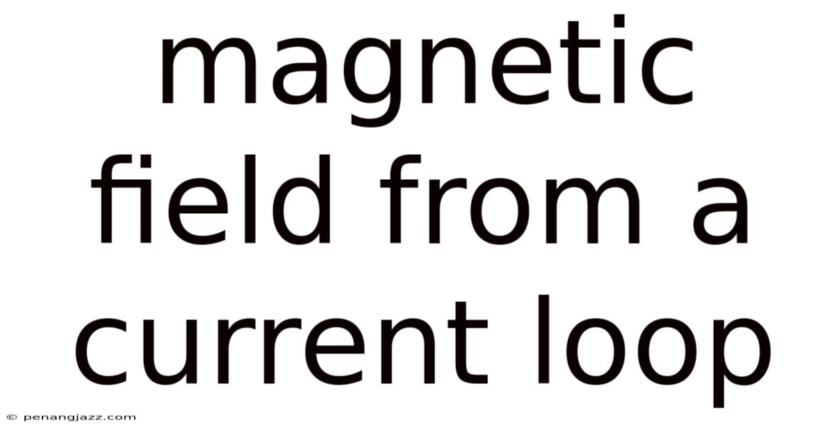 Magnetic Field From A Current Loop
