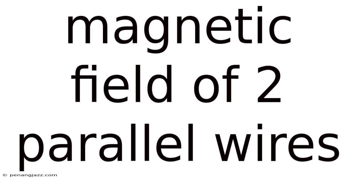 Magnetic Field Of 2 Parallel Wires