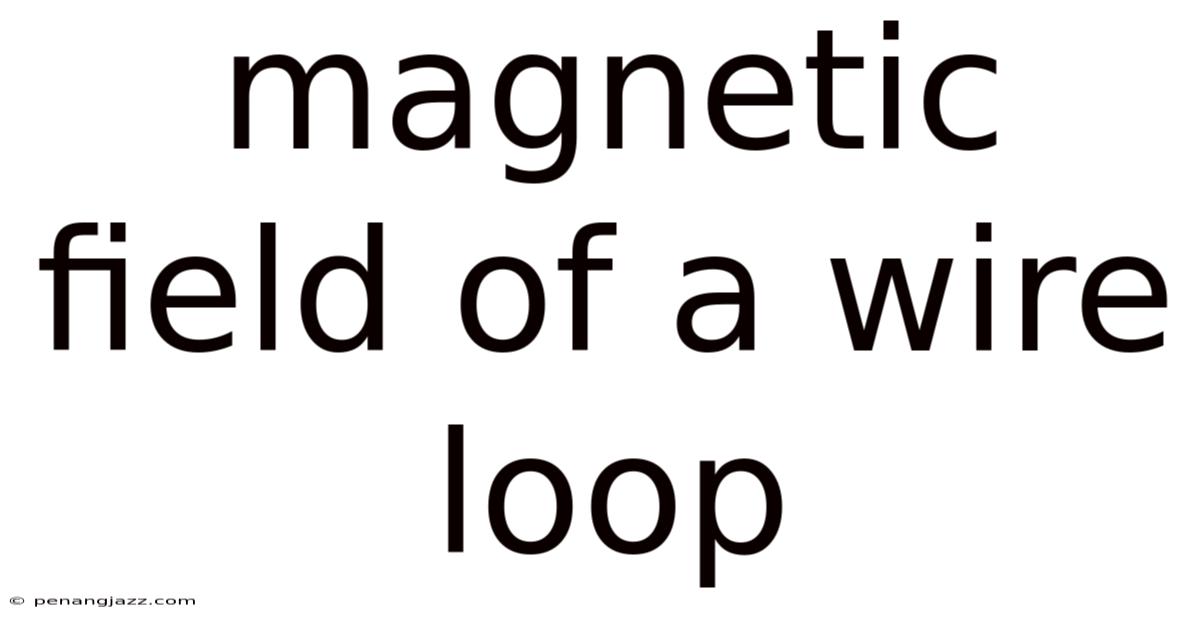 Magnetic Field Of A Wire Loop