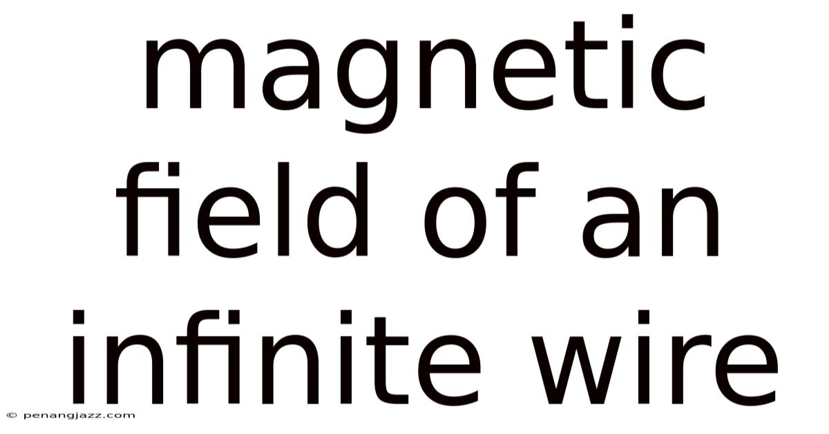 Magnetic Field Of An Infinite Wire