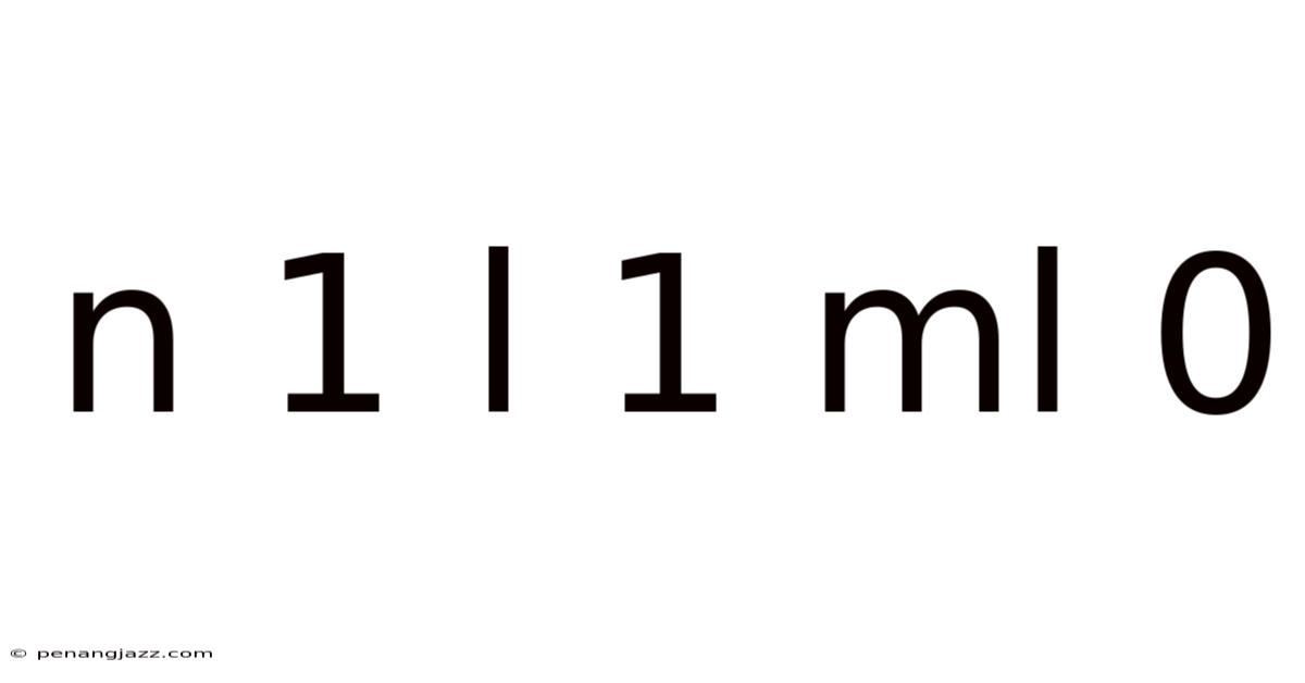 N 1 L 1 Ml 0