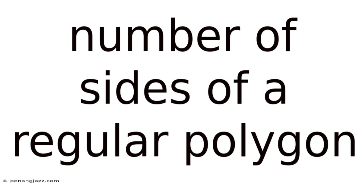 Number Of Sides Of A Regular Polygon