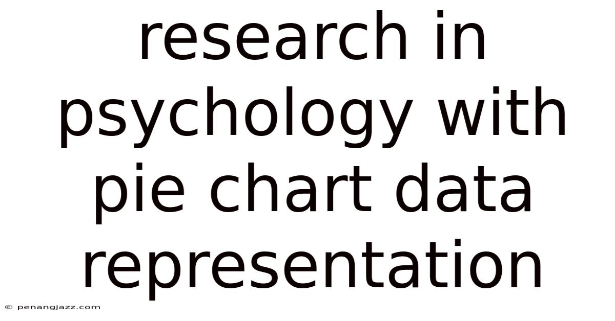Research In Psychology With Pie Chart Data Representation