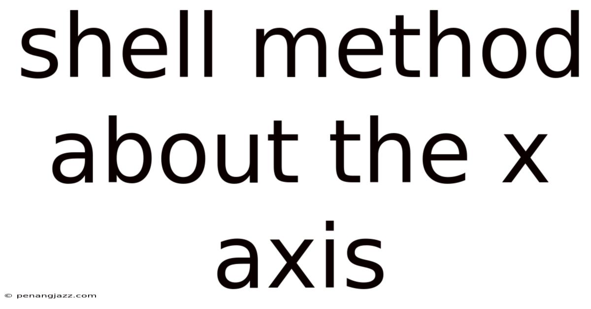 Shell Method About The X Axis