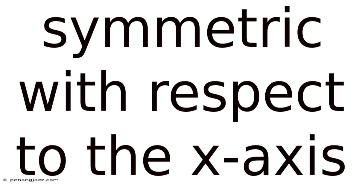 Symmetric With Respect To The X-axis