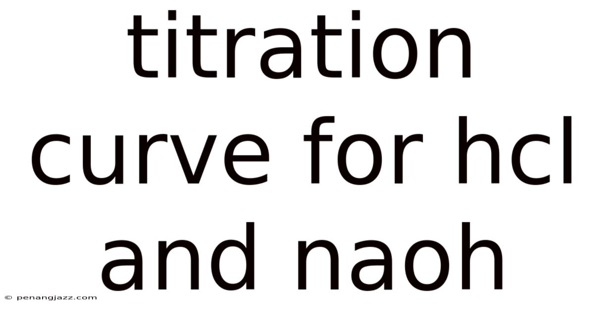Titration Curve For Hcl And Naoh