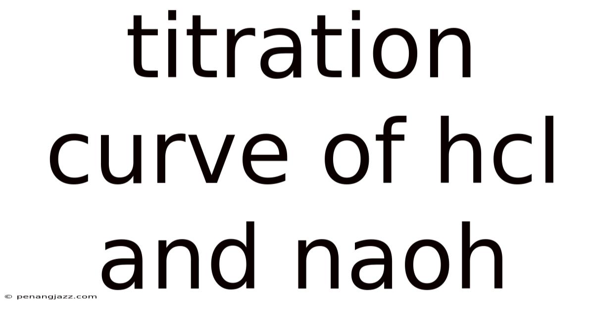 Titration Curve Of Hcl And Naoh