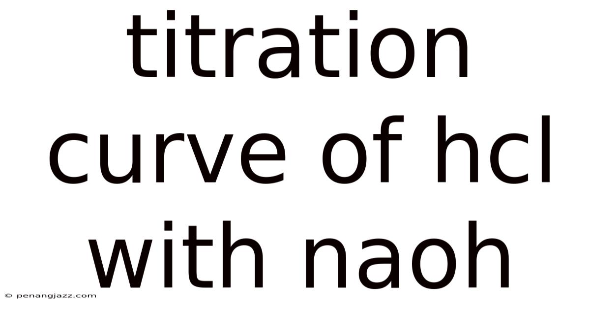 Titration Curve Of Hcl With Naoh