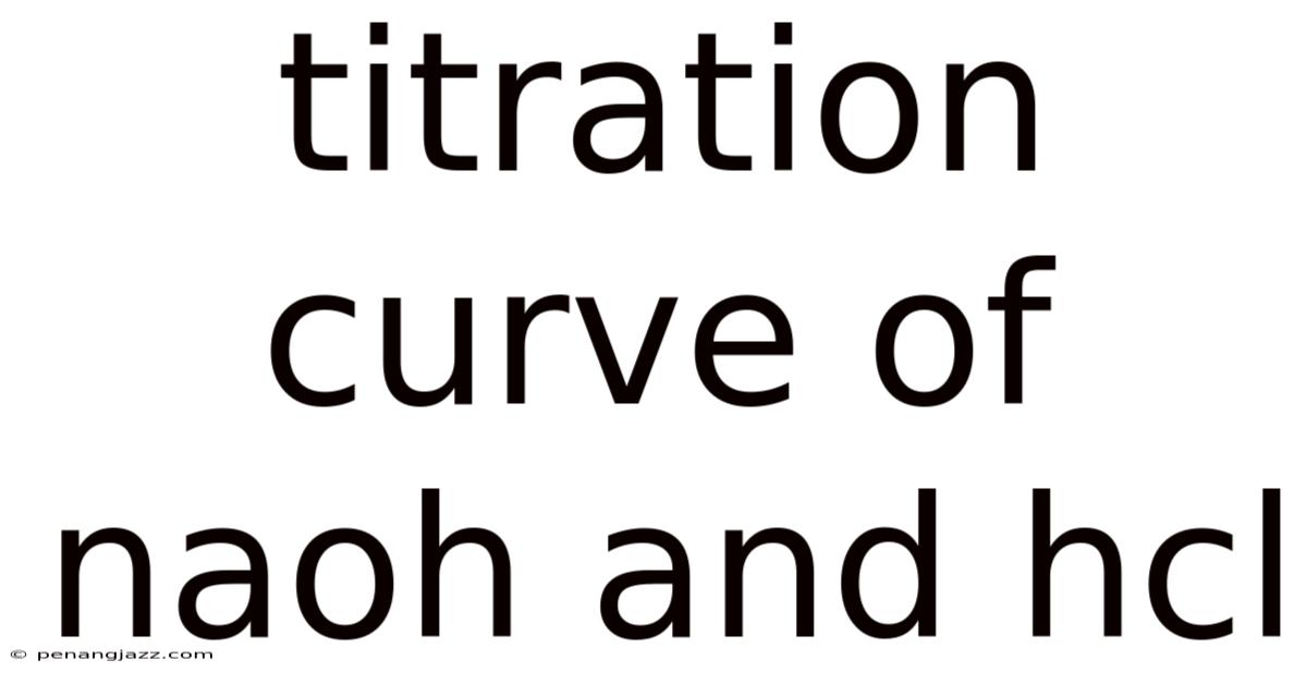 Titration Curve Of Naoh And Hcl