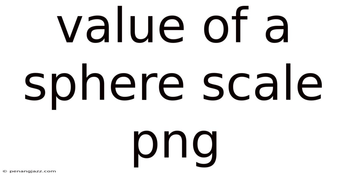 Value Of A Sphere Scale Png