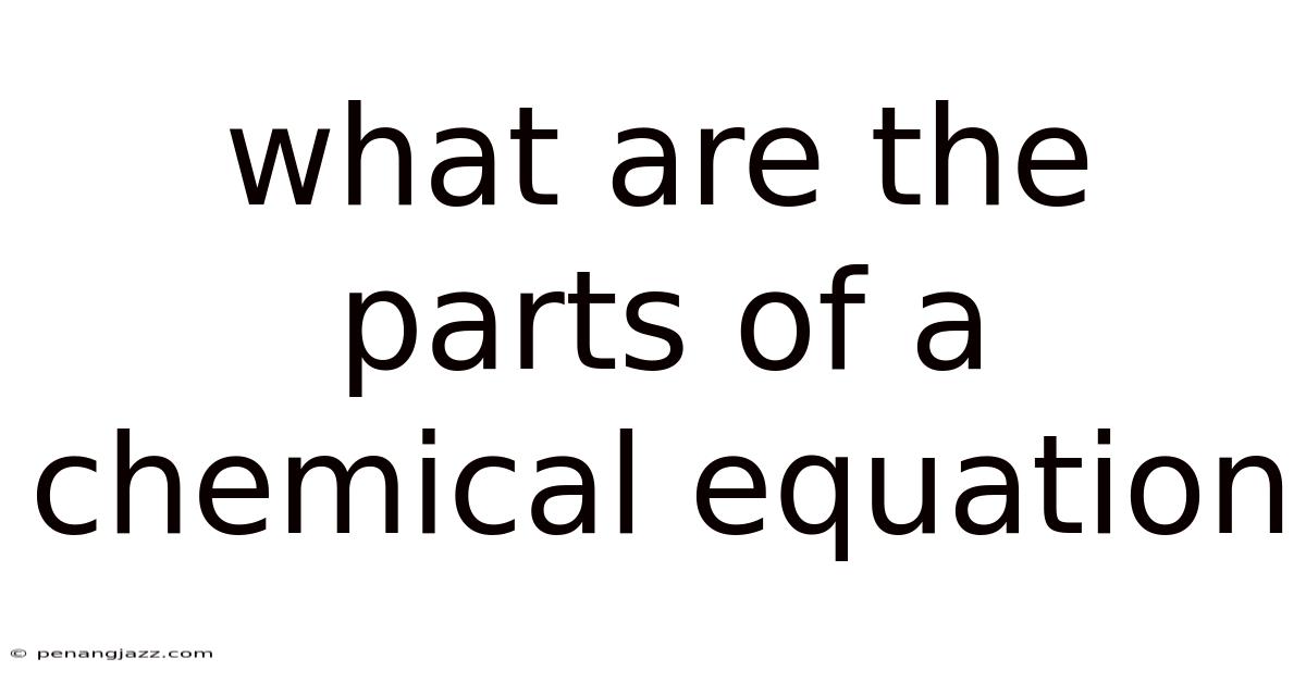 What Are The Parts Of A Chemical Equation