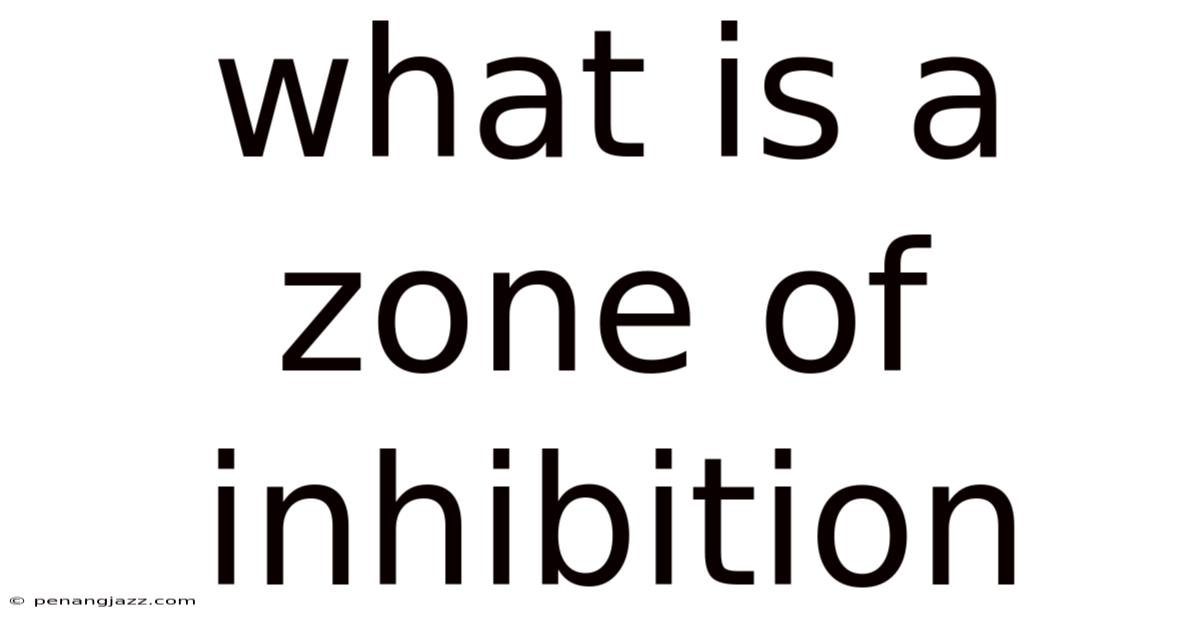 What Is A Zone Of Inhibition