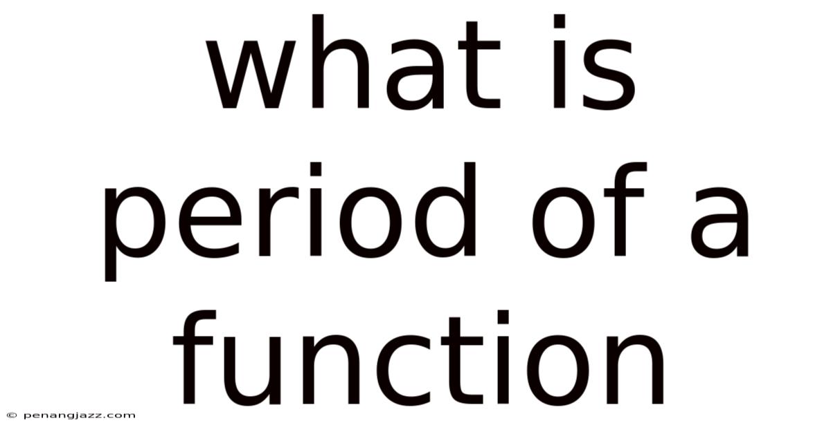What Is Period Of A Function