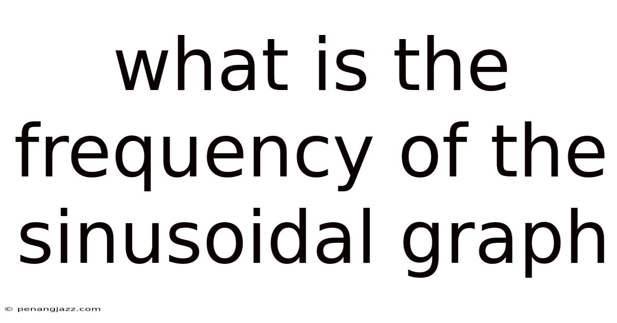 What Is The Frequency Of The Sinusoidal Graph