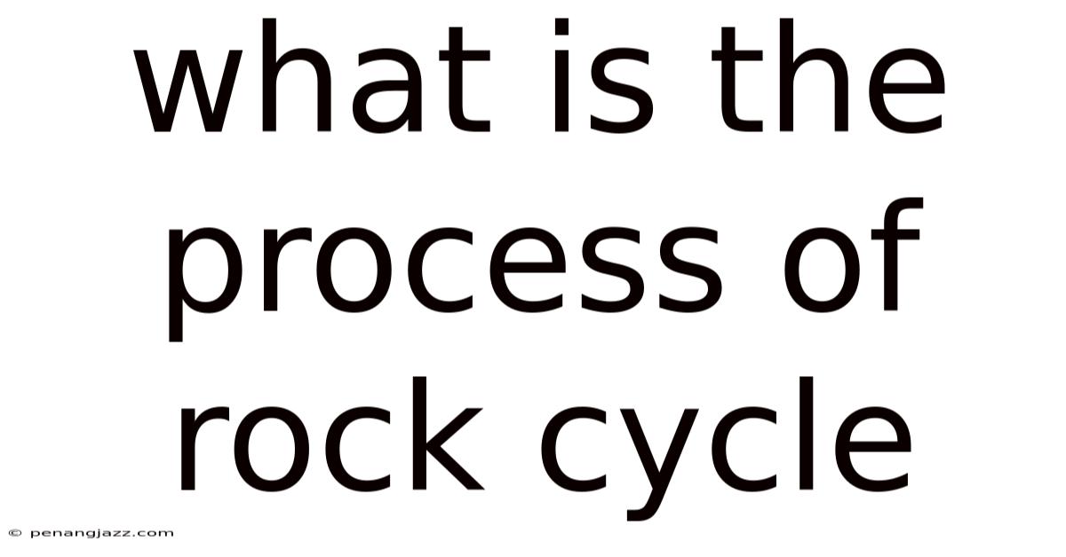 What Is The Process Of Rock Cycle