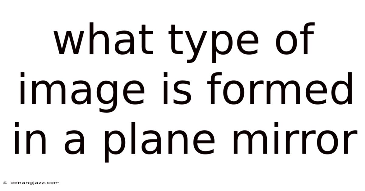 What Type Of Image Is Formed In A Plane Mirror