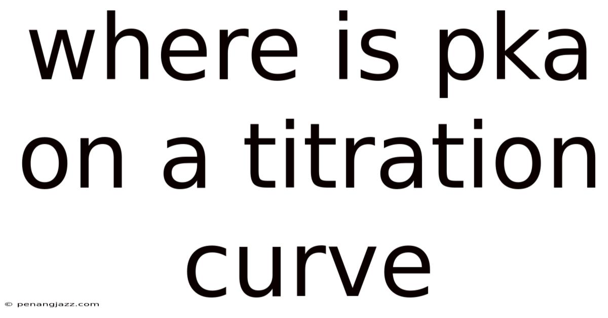 Where Is Pka On A Titration Curve