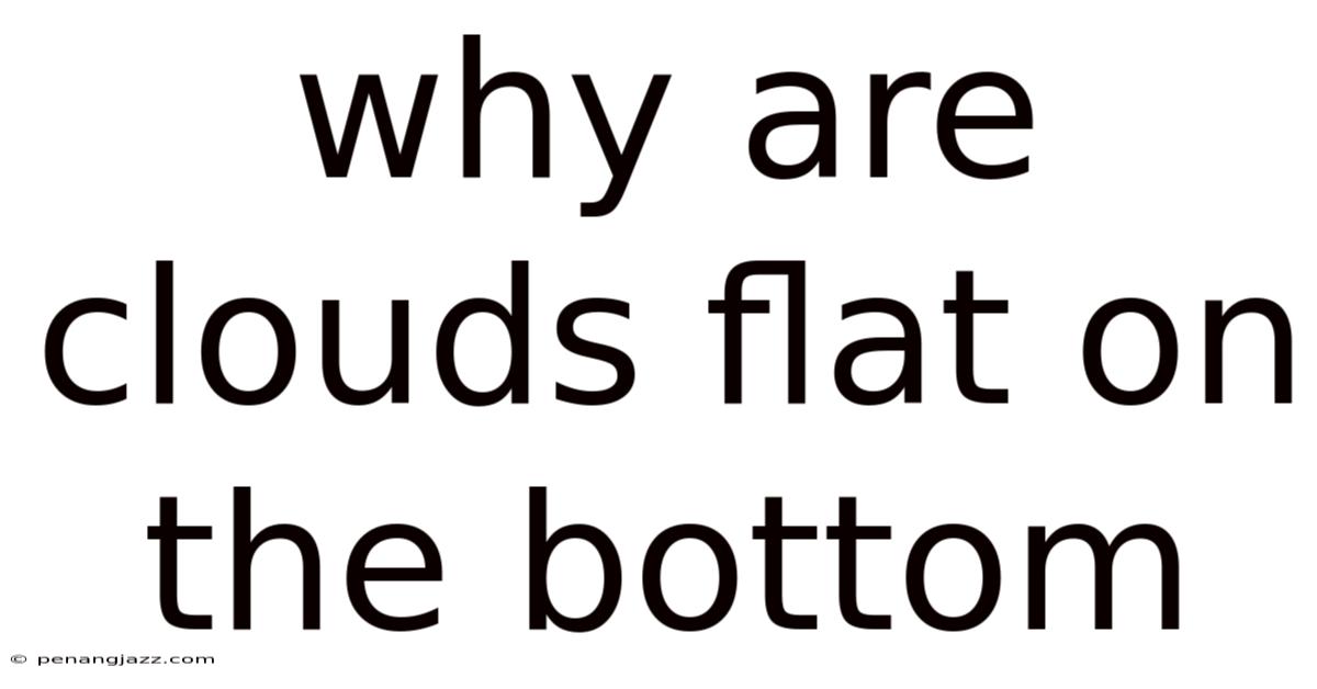 Why Are Clouds Flat On The Bottom