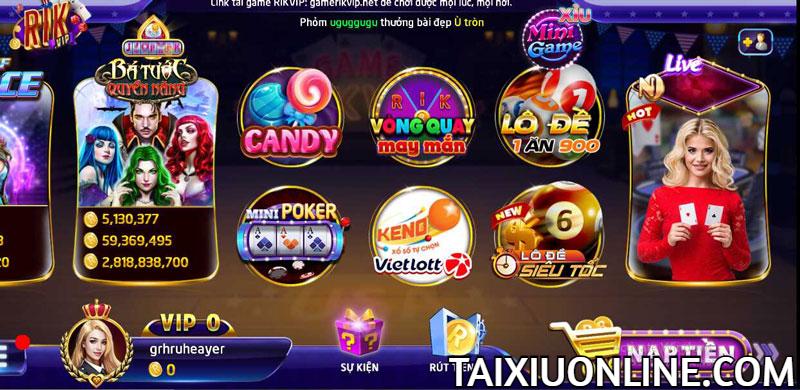 Slot Game đổi thưởng tại Rikvip