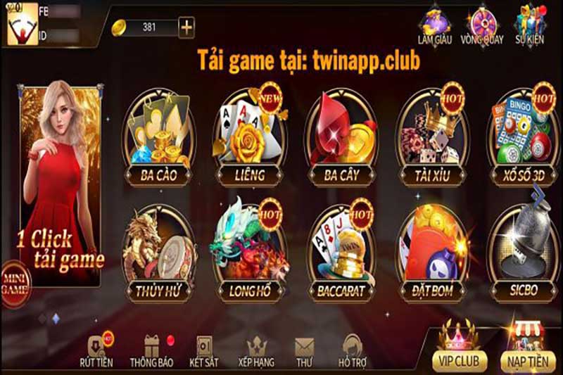 Kho game Twin đa dạng