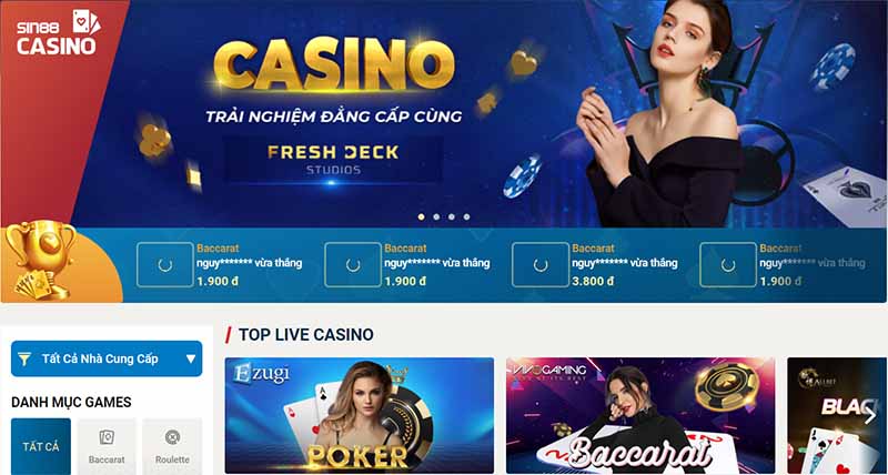 Live Casino Sin88